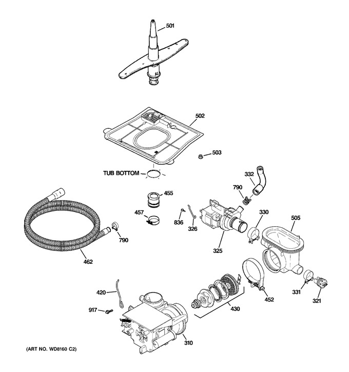 Diagram for EDW3000G03WW