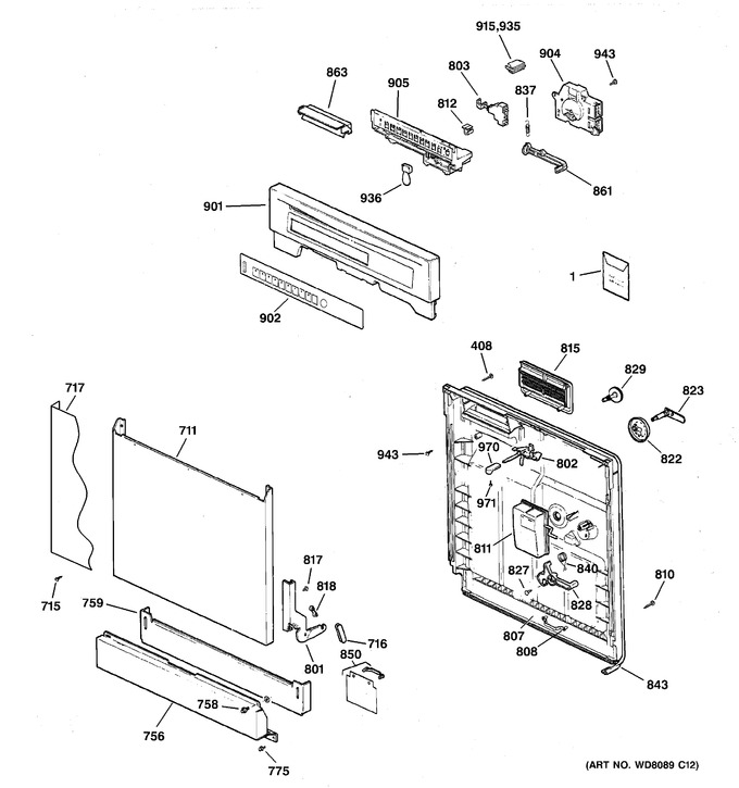 Diagram for GSD5600G03WW