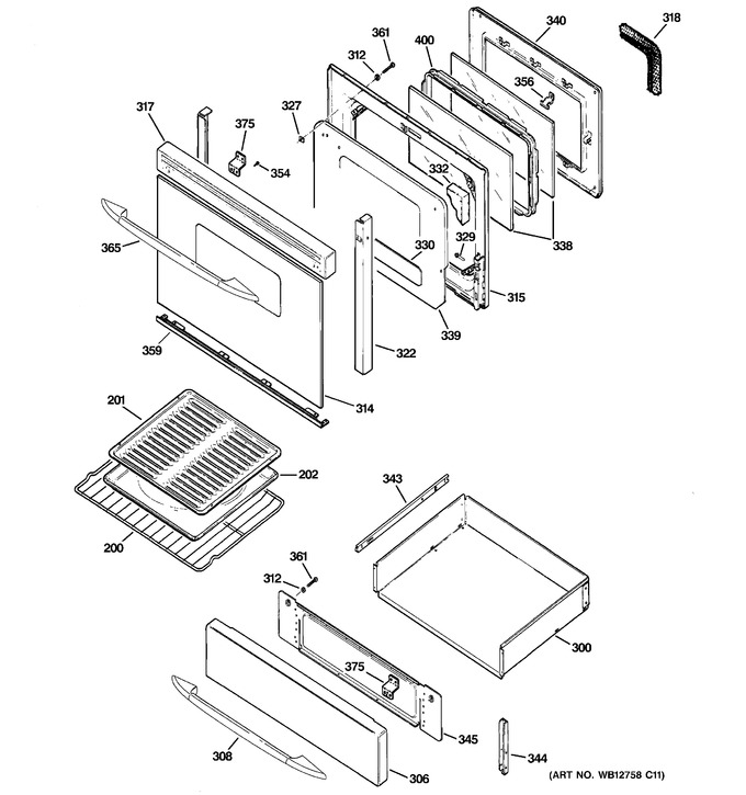 Diagram for JGB902CEH3CC