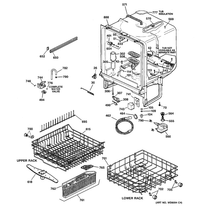 Diagram for GSD5200G03WW