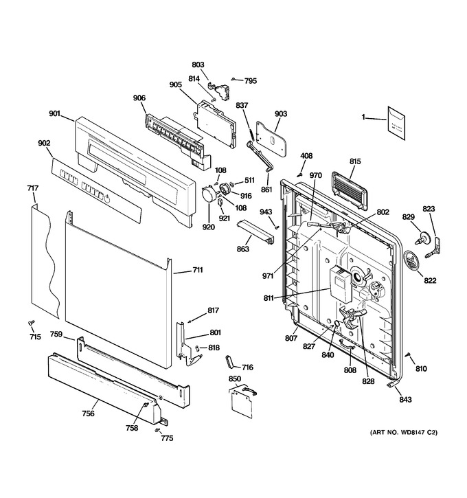 Diagram for GSD5400G03WW