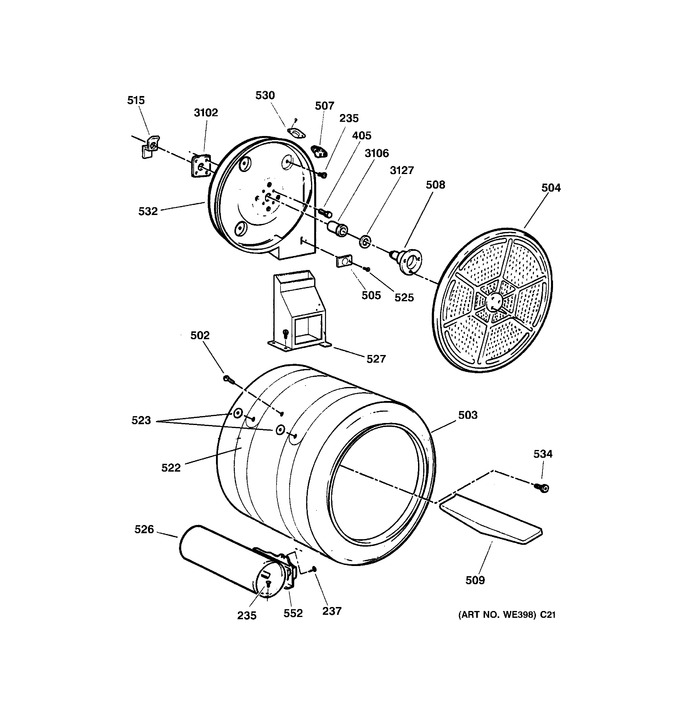 Diagram for DPSB613GD1WW