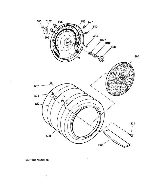 Diagram for DPSB619ED2WW