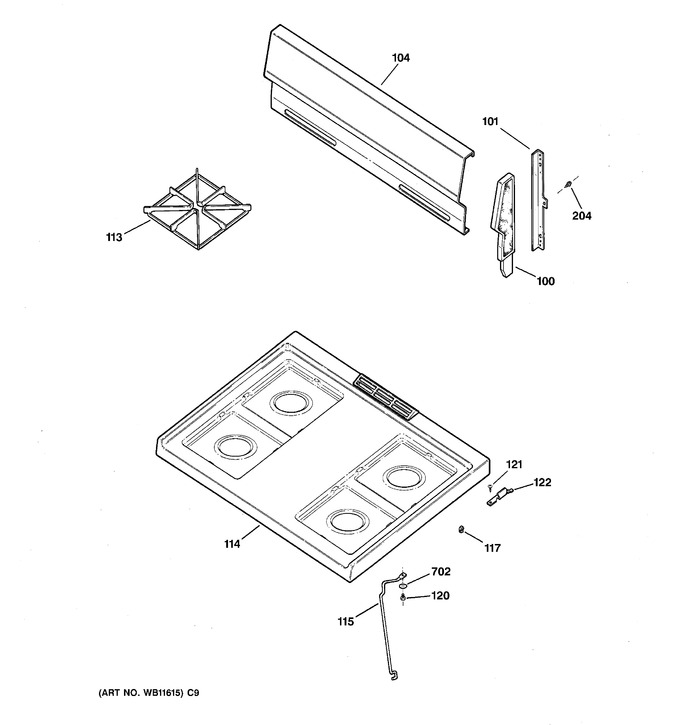 Diagram for JGBS04PPH2WH