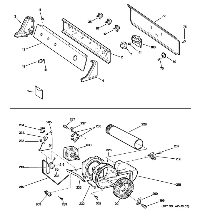 Diagram for DHDSR46EE0WW