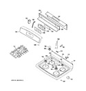 Diagram for 2 - Control Panel & Cooktop