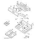 Diagram for 2 - Control Panel & Cooktop