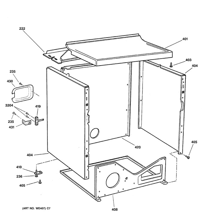 Diagram for DX2300EE0WW