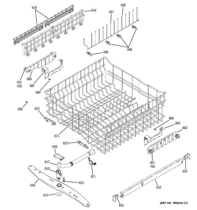 Diagram for PDW7300J03CC