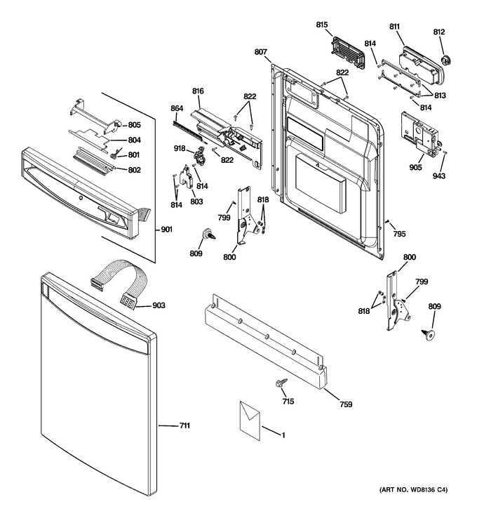 Diagram for PDW8400J03BB