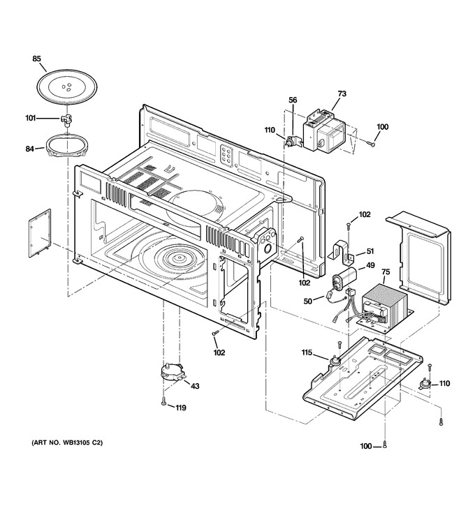 Diagram for JVM1630WH002