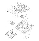 Diagram for 2 - Control Panel & Cooktop