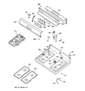 Diagram for 2 - Control Panel & Cooktop