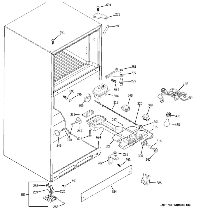 Diagram for GTS18DBPERWW