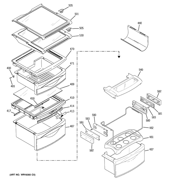 Diagram for PSC23NHPBWW