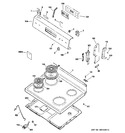 Diagram for 1 - Control Panel & Cooktop