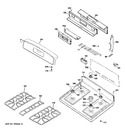 Diagram for 2 - Control Panel & Cooktop