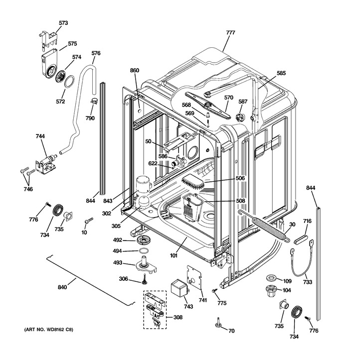 Diagram for PDW8800J03WW