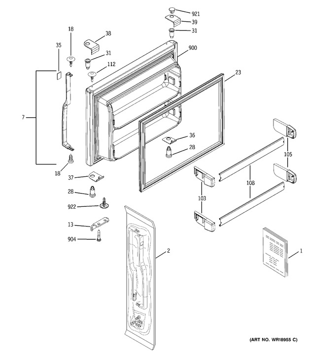 Diagram for GTG22FBSARWW