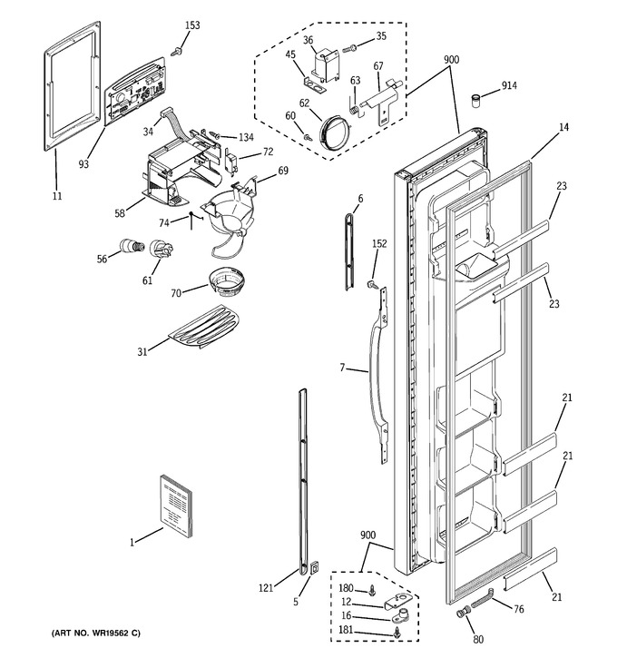 Diagram for GSH25JFREWW