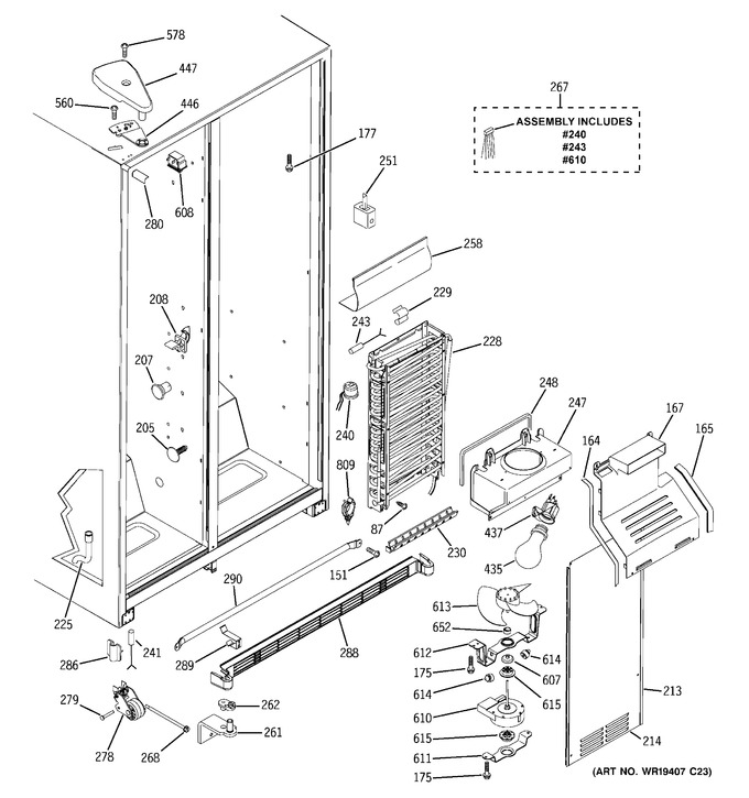 Diagram for GSH25JFREWW