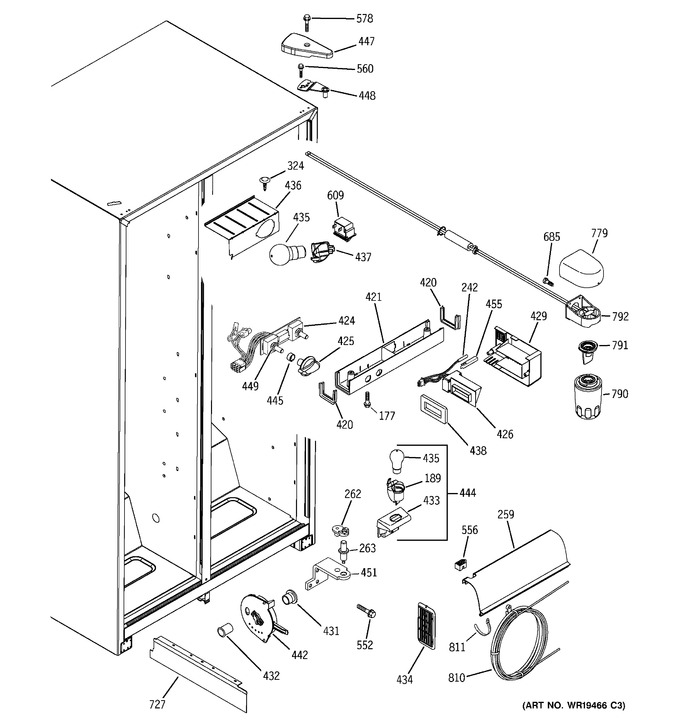 Diagram for GSH25JFREWW