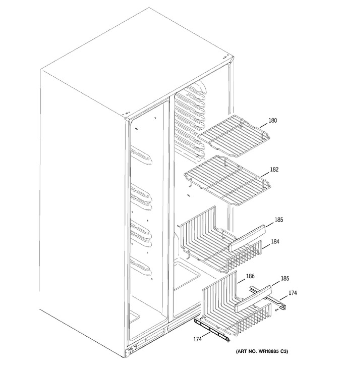 Diagram for PSS26LGSAWW