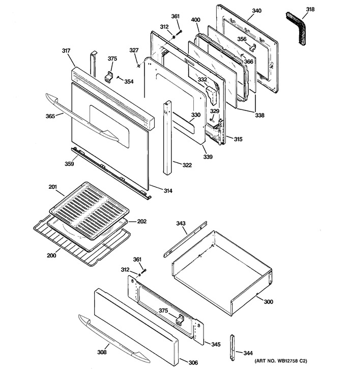 Diagram for JGB900WEF1WW