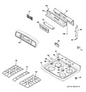 Diagram for 2 - Control Panel & Cooktop