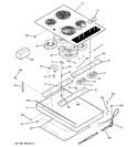 Diagram for 1 - Control Panel & Cooktop