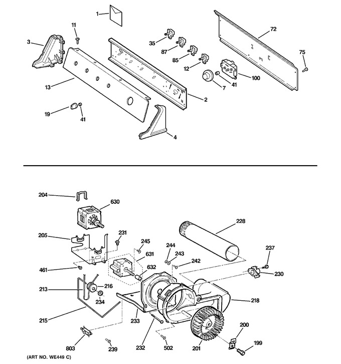 Diagram for DLSR483GE1WW