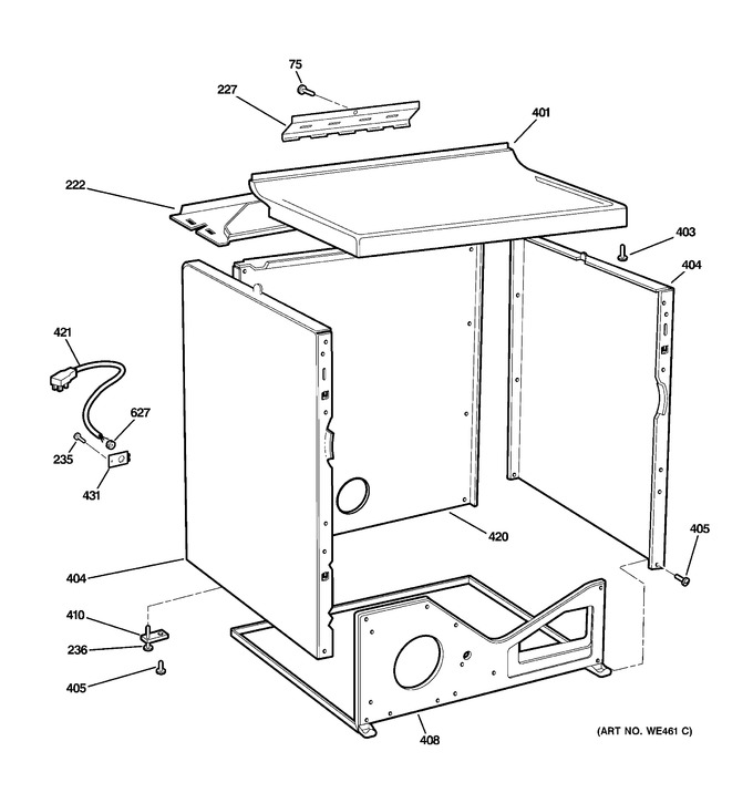 Diagram for DISR473CW4WW