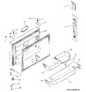 Diagram for 1 - Freezer Door