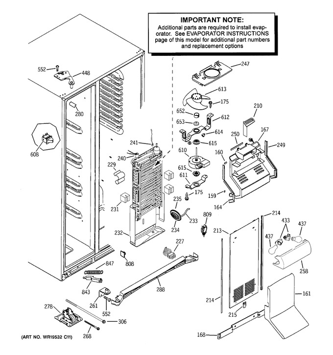 Diagram for PCF25PGSAWW