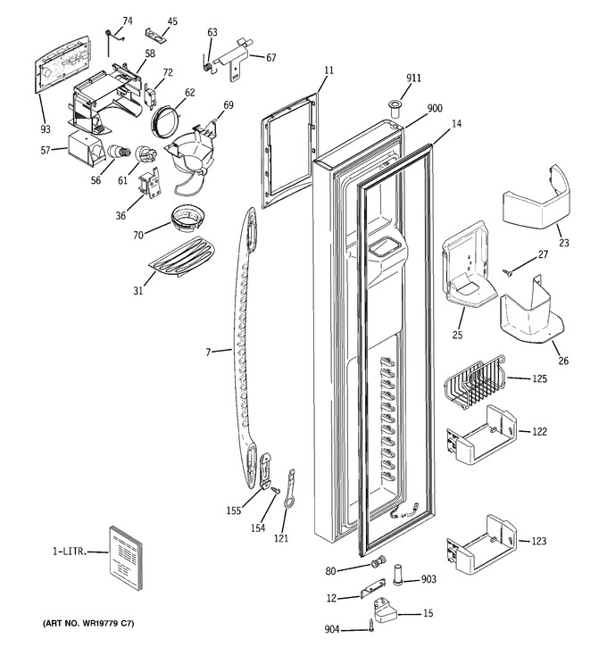 Diagram for PCF23MGSAWW