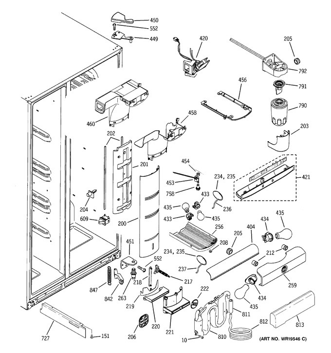 Diagram for PCF23MGSAWW