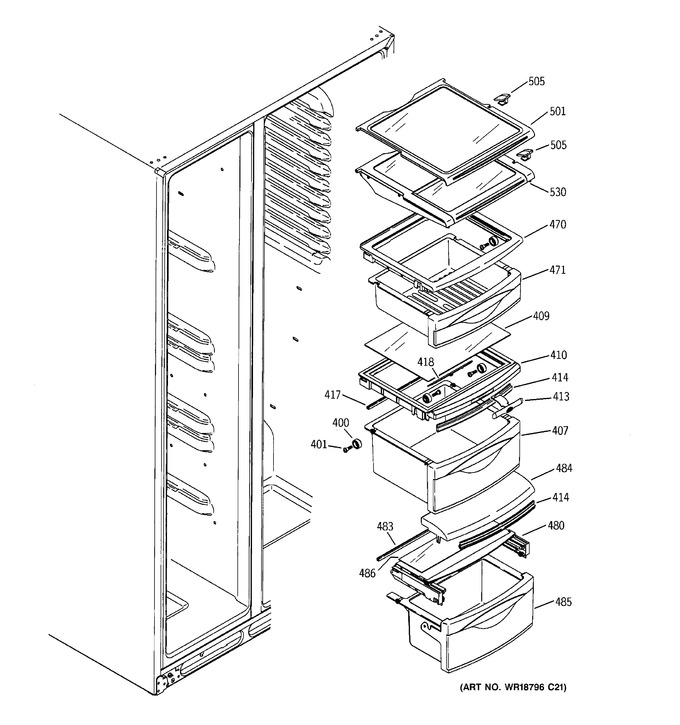 Diagram for ESF25LGRDCC