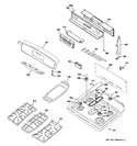 Diagram for 2 - Control Panel & Cooktop