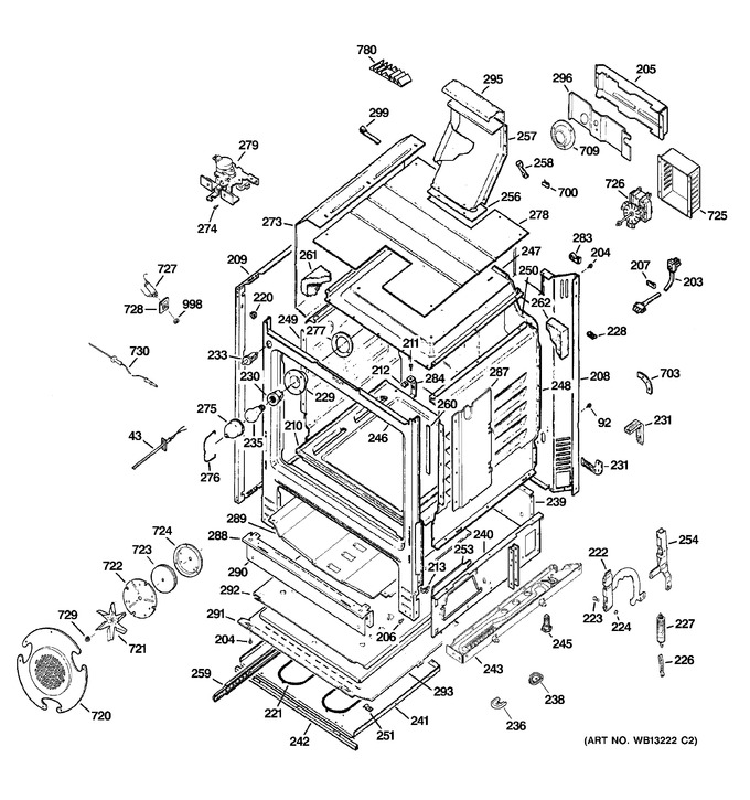 Diagram for JGB916BEK2BB