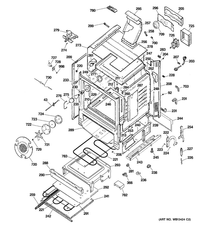 Diagram for JGB918WEK2WW