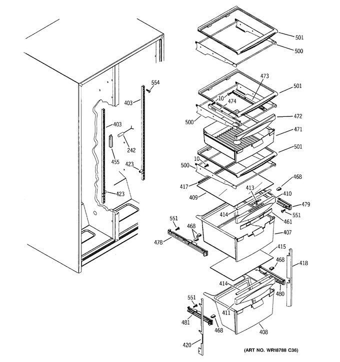 Diagram for GSH25UFRFBB