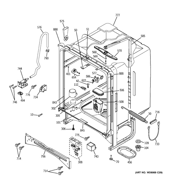 Diagram for GSD6300J10WW