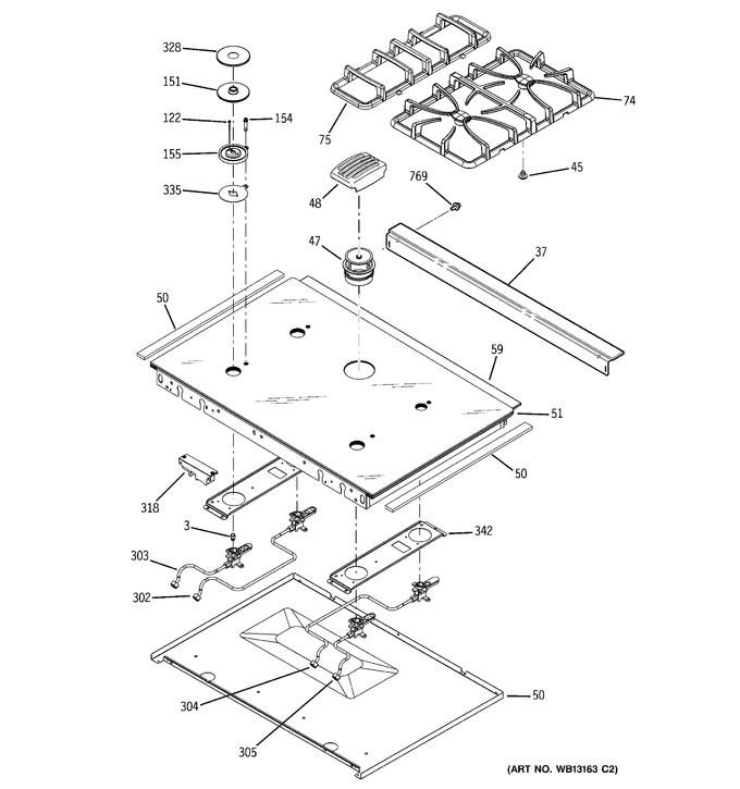 Diagram for JGSP48BH3BB