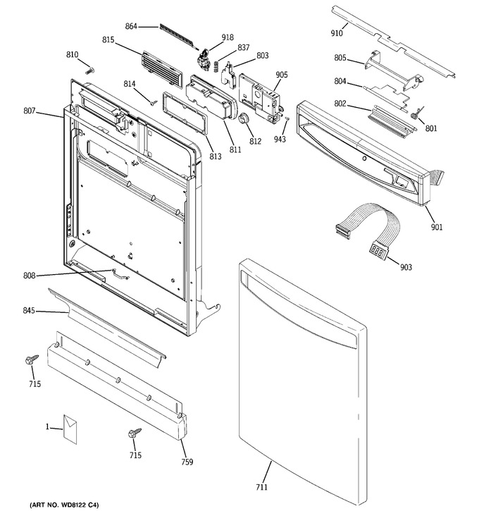 Diagram for PDW7800J10BB