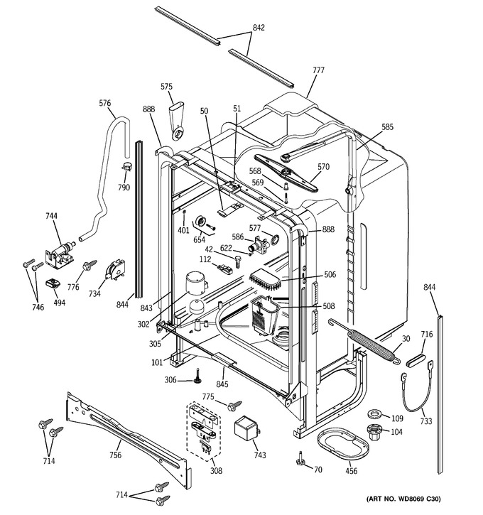 Diagram for PDW7800J10CC