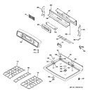 Diagram for 2 - Control Panel & Cooktop