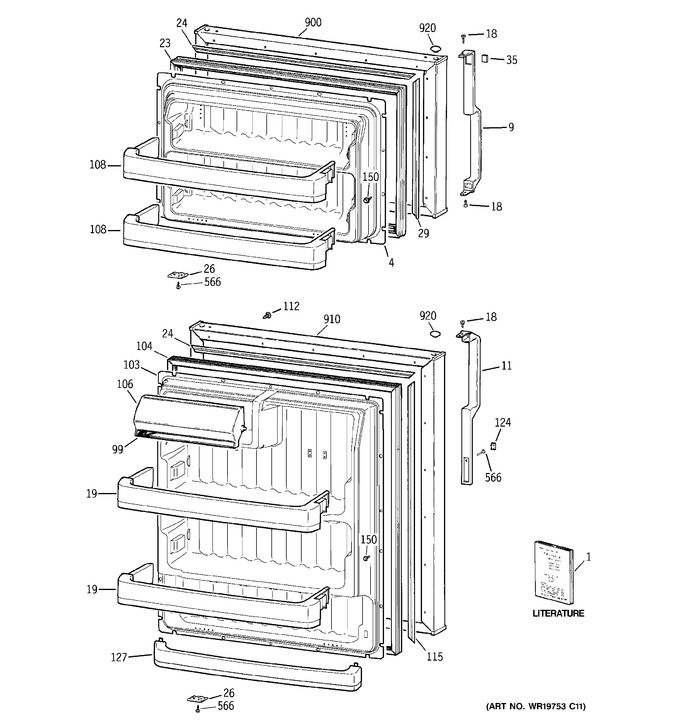 Diagram for GTS18HCSARWW