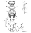 Diagram for 3 - Tub, Basket & Agitator