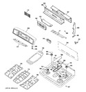 Diagram for 2 - Control Panel & Cooktop