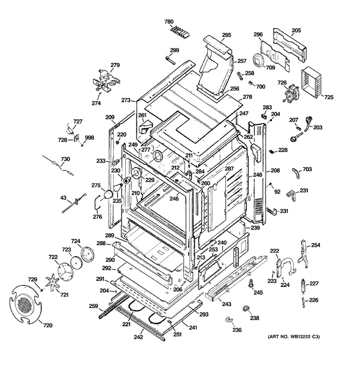 Diagram for JGB916CEK3CC